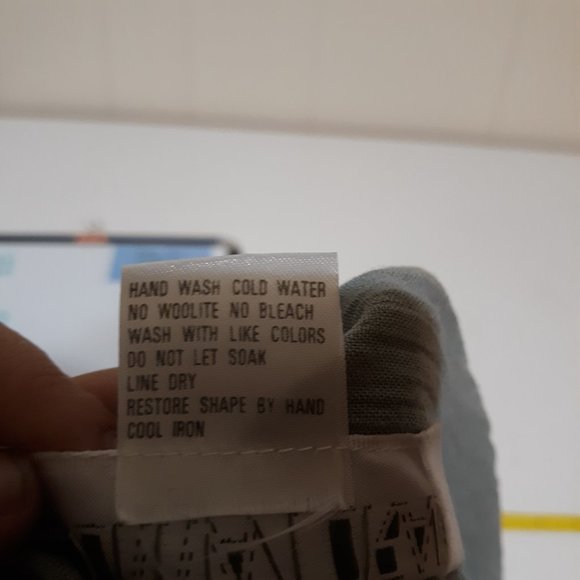 Vintage DONNA TORAN Womens Large Cardigan Top Grey textured button roll tab EUC - Picture 6 of 6